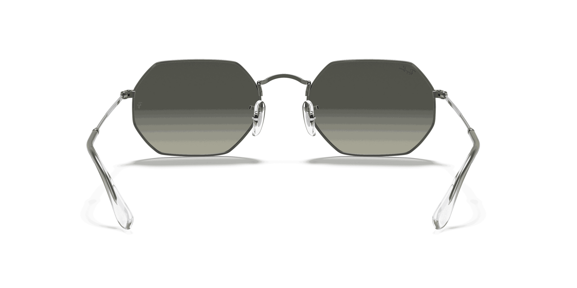 [Grey Gradient Lenses, Polished Gunmetal Frame]