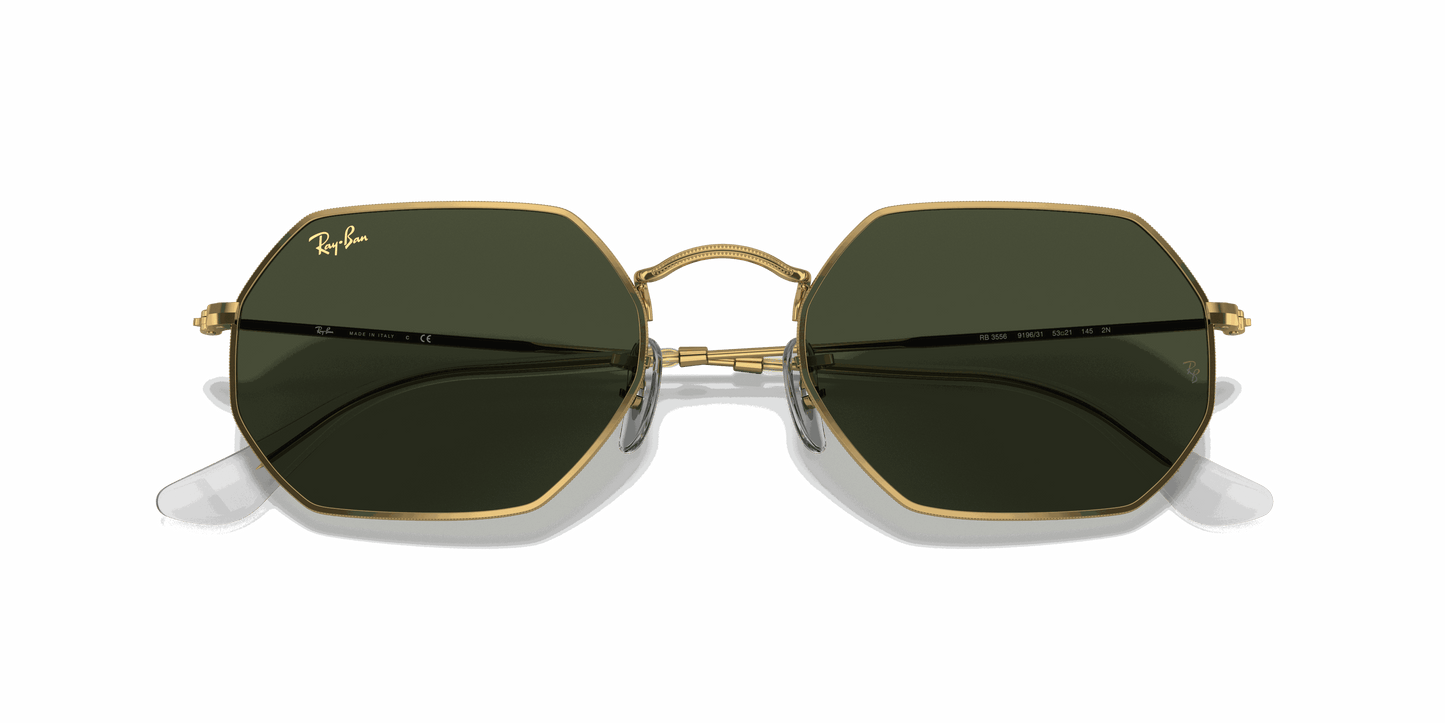 [G-15 Green Lenses, Polished Gold Frame]