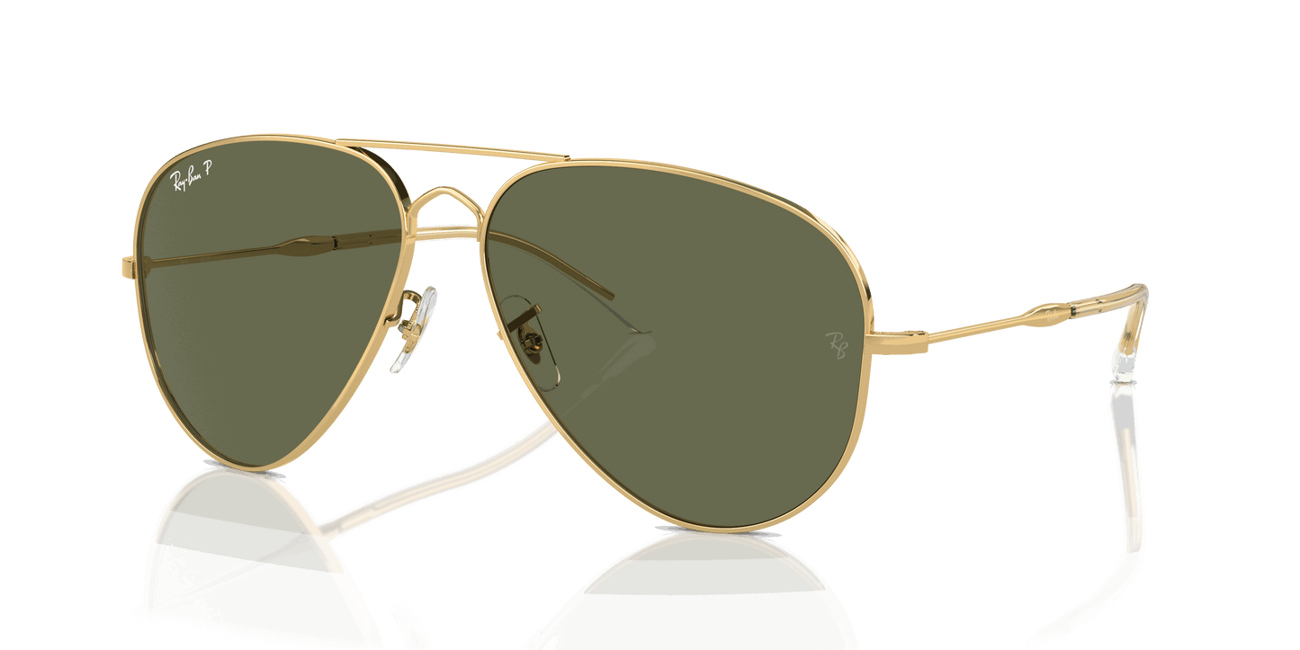 [Green Lenses, Polished Arista Gold Frame]