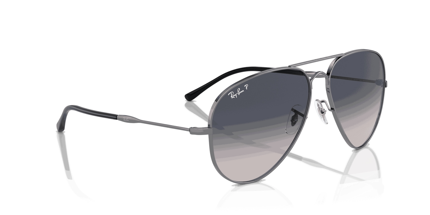 [Blue Lenses, Polished Gunmetal Frame]