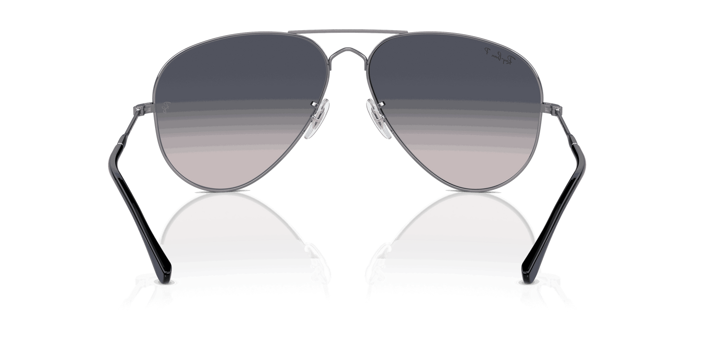 [Blue Lenses, Polished Gunmetal Frame]