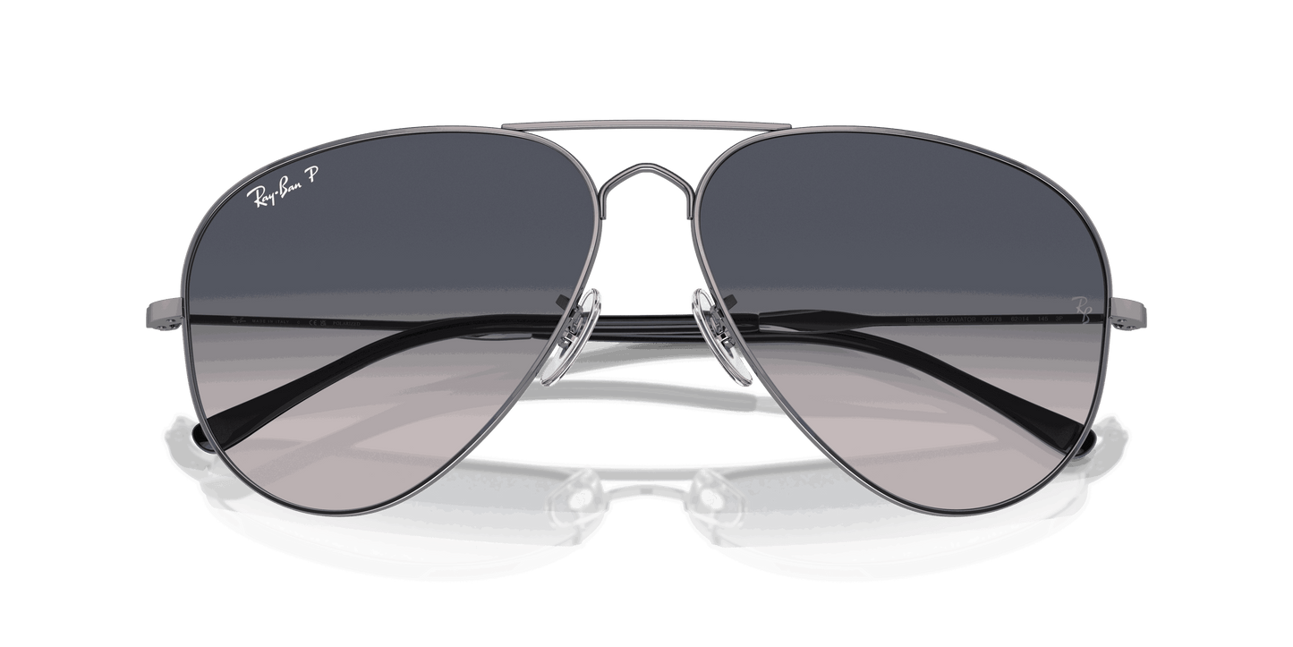 [Blue Lenses, Polished Gunmetal Frame]