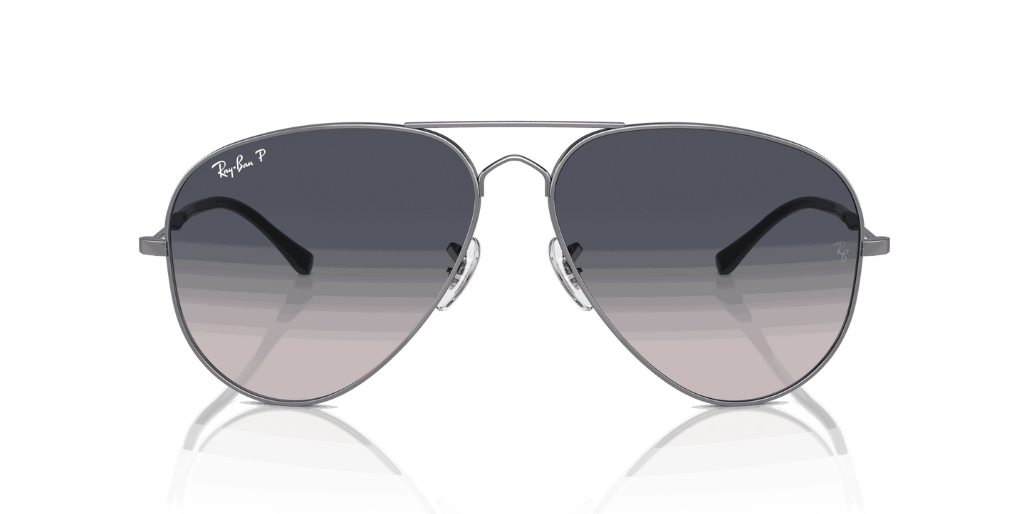 [Blue Lenses, Polished Gunmetal Frame]