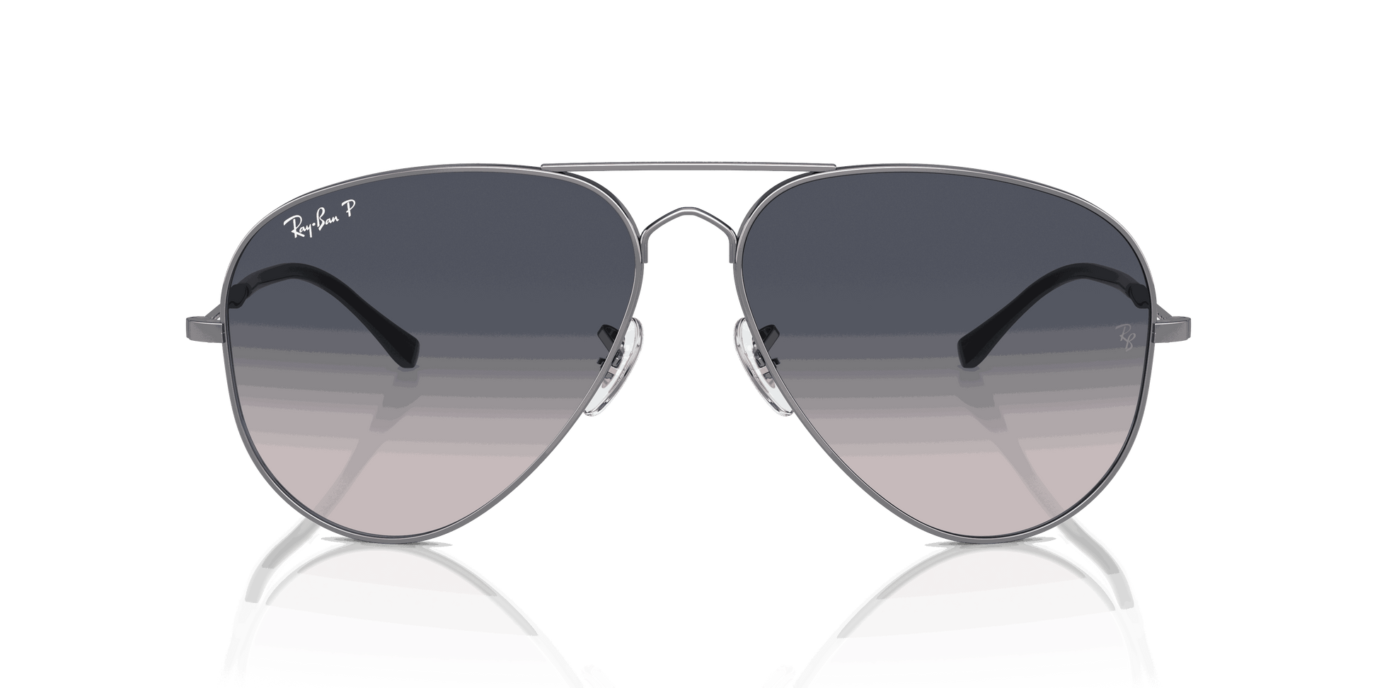 [Blue Lenses, Polished Gunmetal Frame]