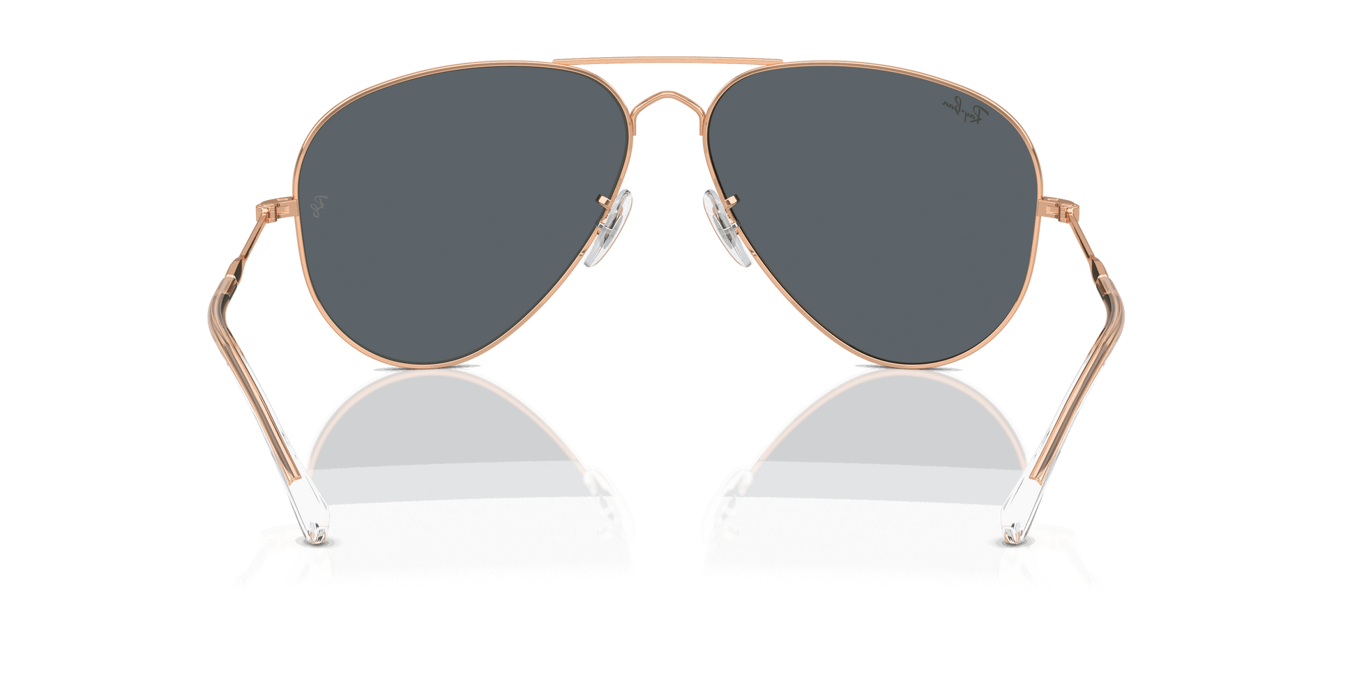[Blue Lenses, Polished Rose Gold Frame]