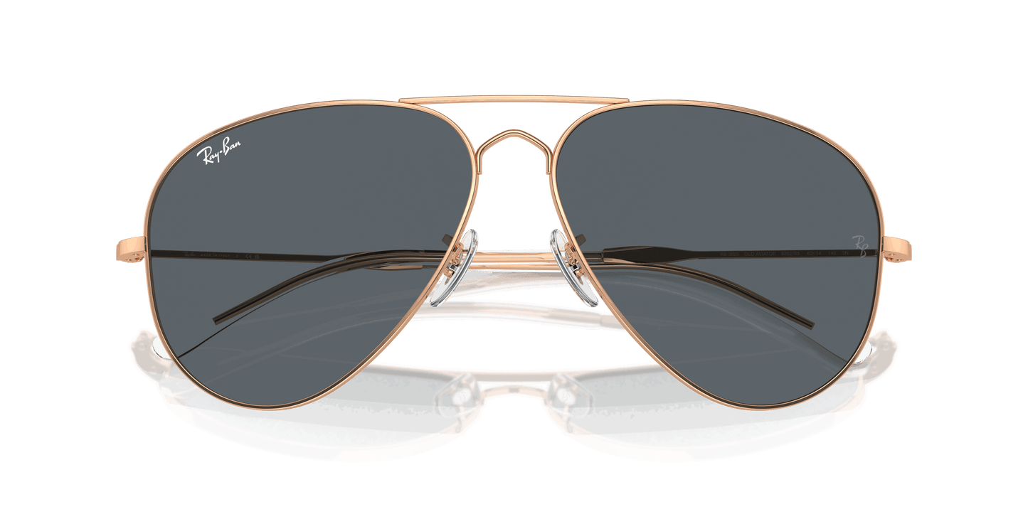 [Blue Lenses, Polished Rose Gold Frame]