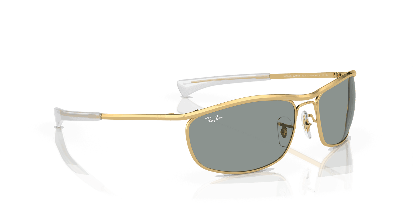 [Blue Lenses, Polished Arista Gold Frame]