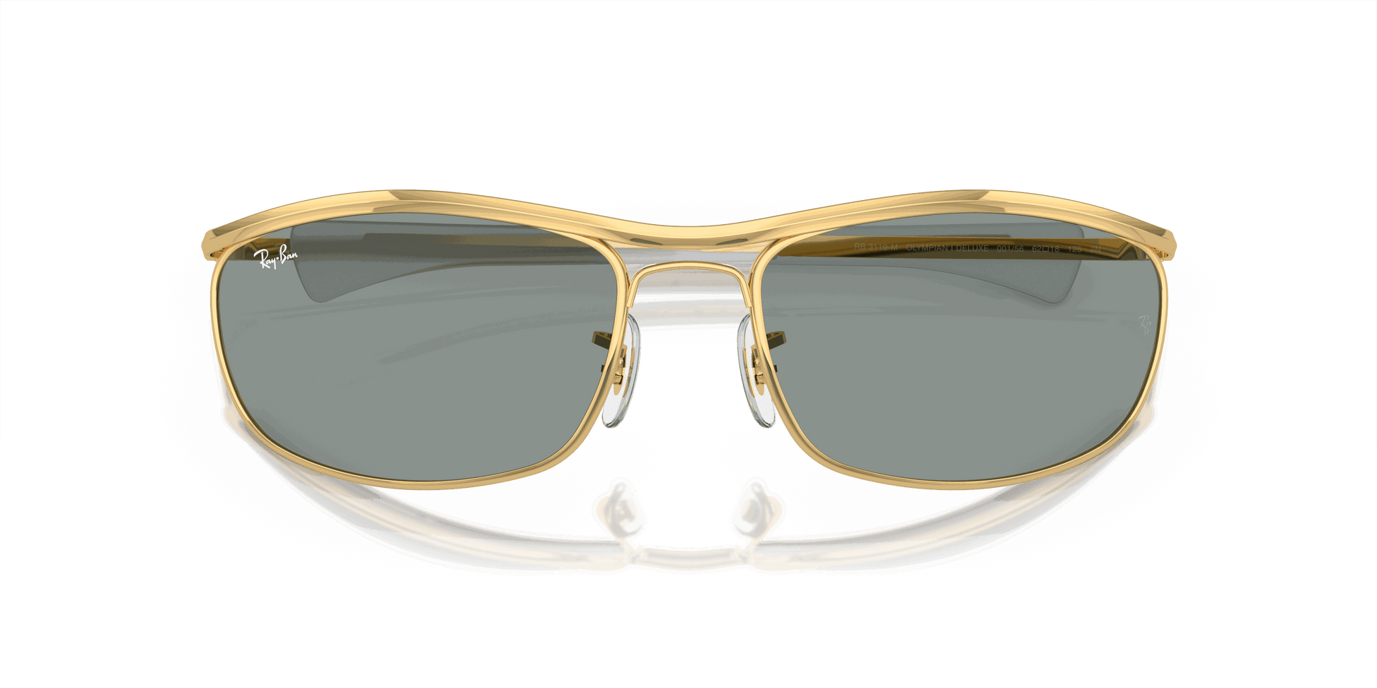 [Blue Lenses, Polished Arista Gold Frame]