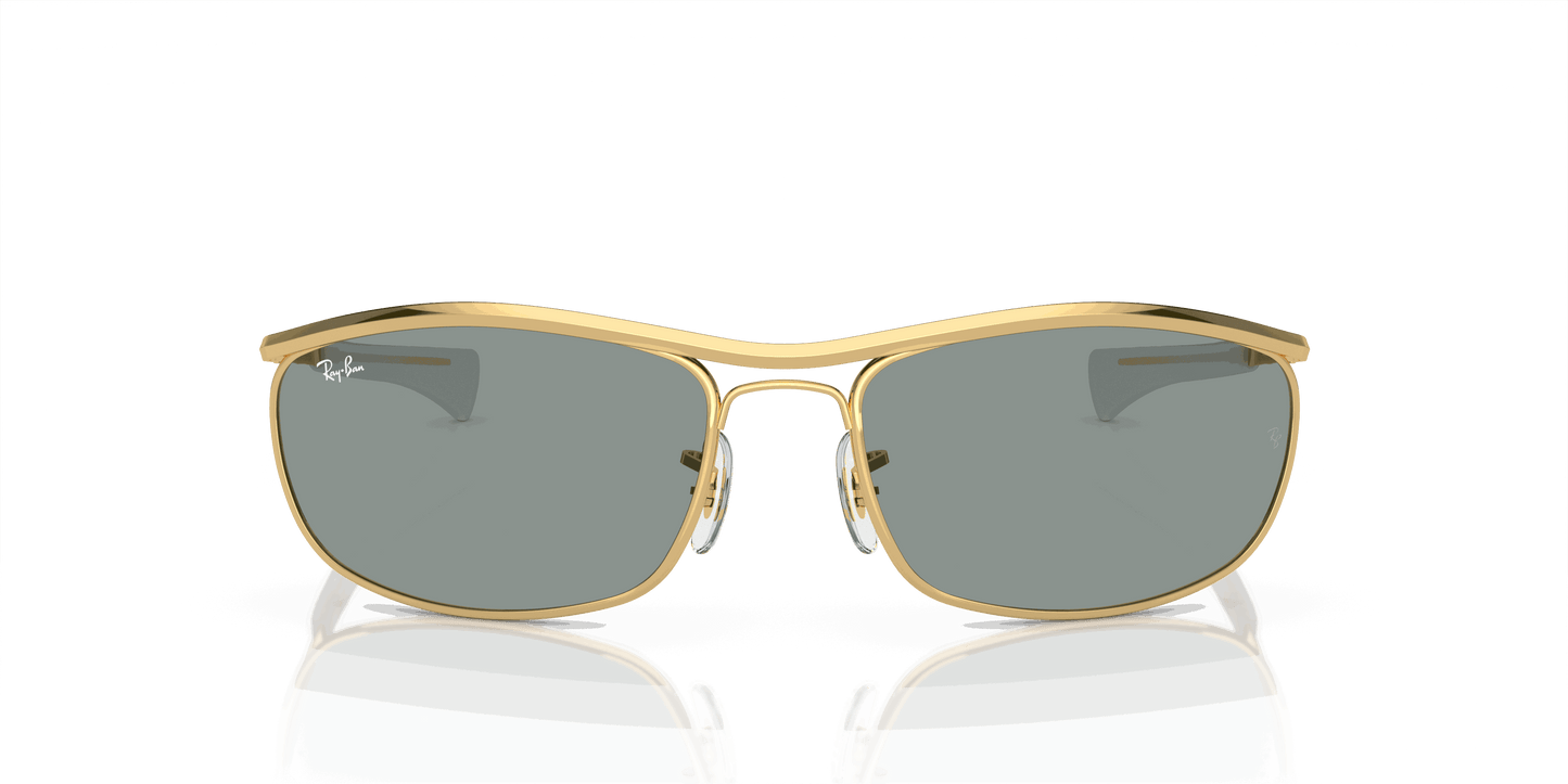 [Blue Lenses, Polished Arista Gold Frame]