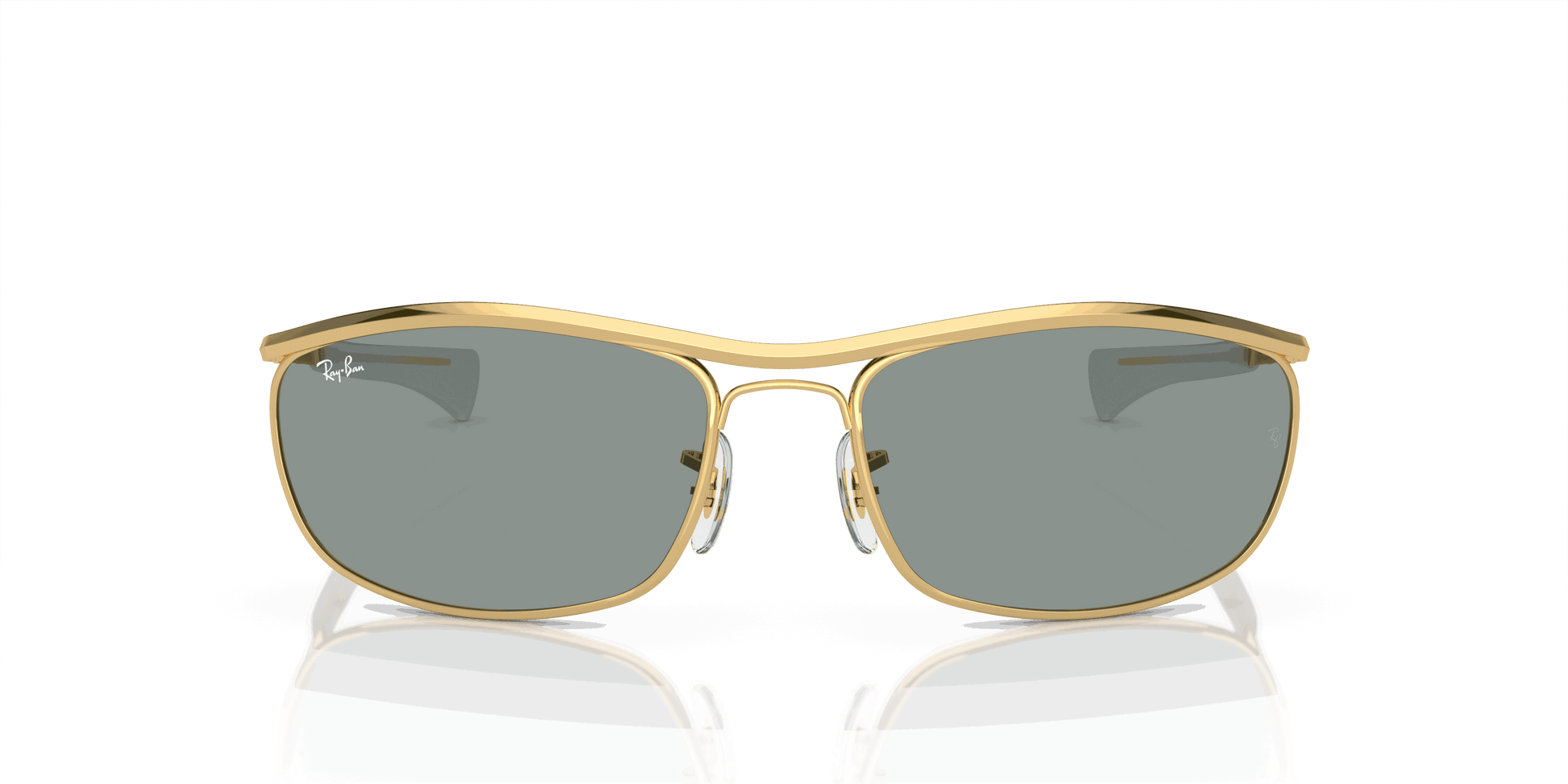 [Blue Lenses, Polished Arista Gold Frame]
