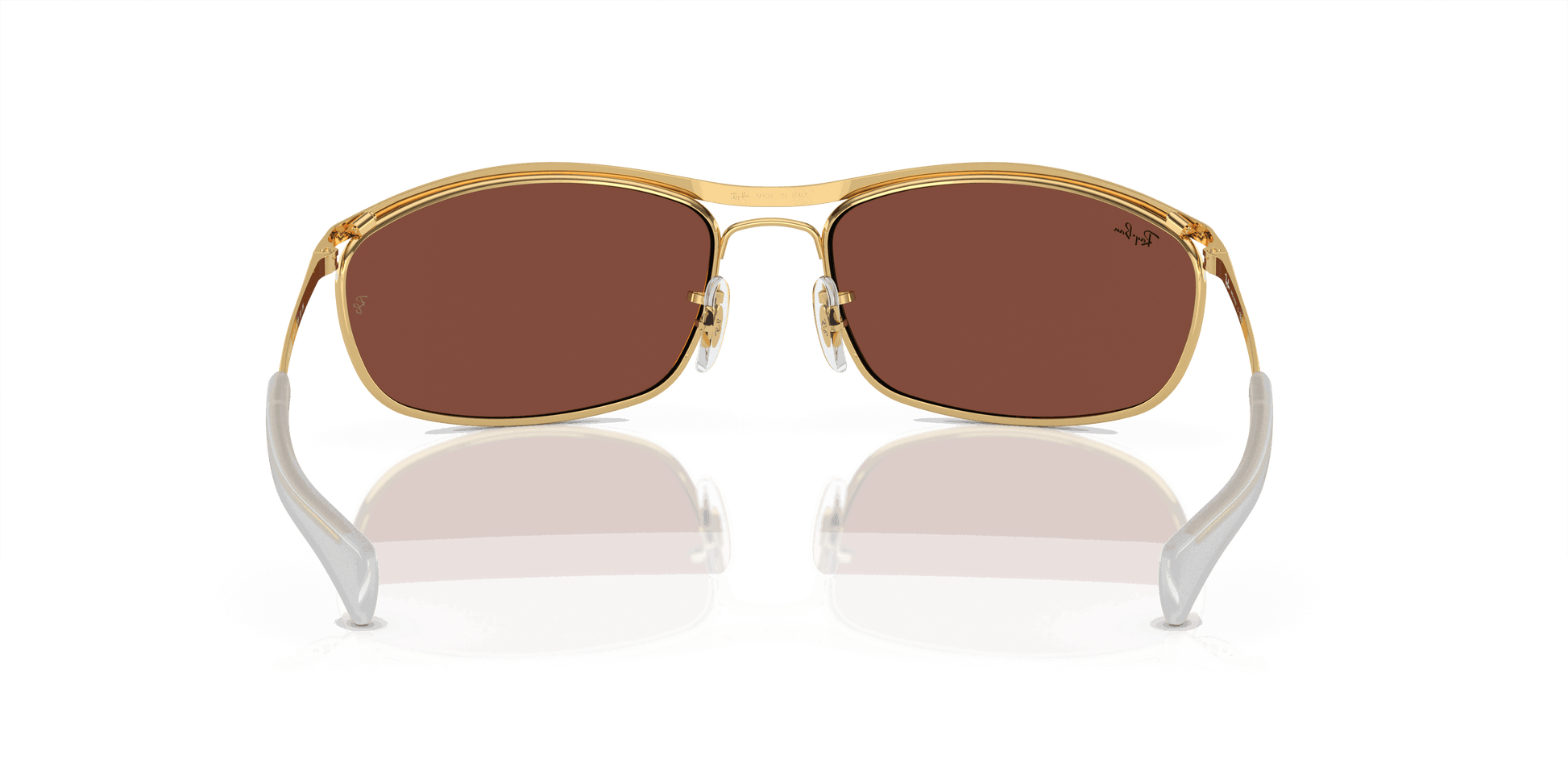 [Red Lenses, Polished Arista Gold Frame]
