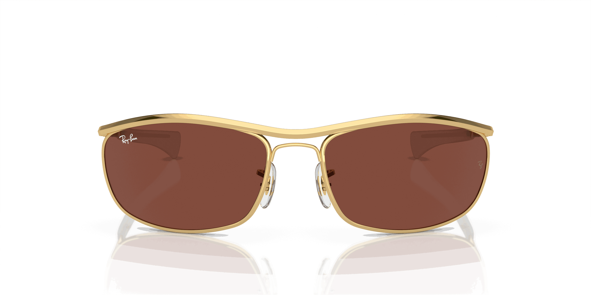 [Red Lenses, Polished Arista Gold Frame]