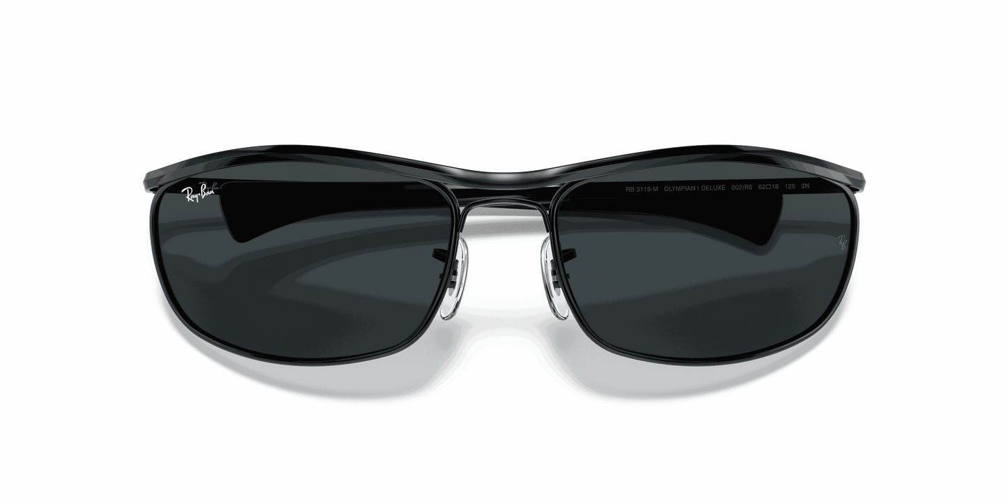 [Blue Lenses, Polished Black Frame]