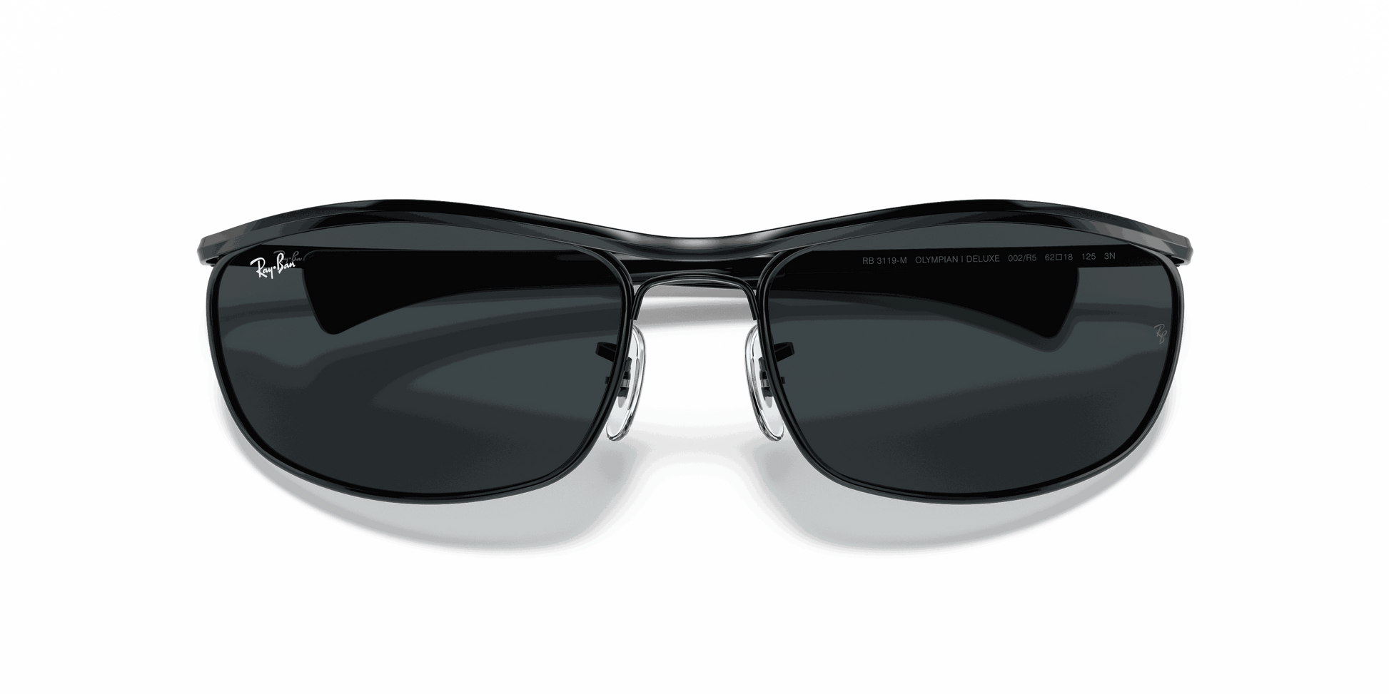 [Blue Lenses, Polished Black Frame]