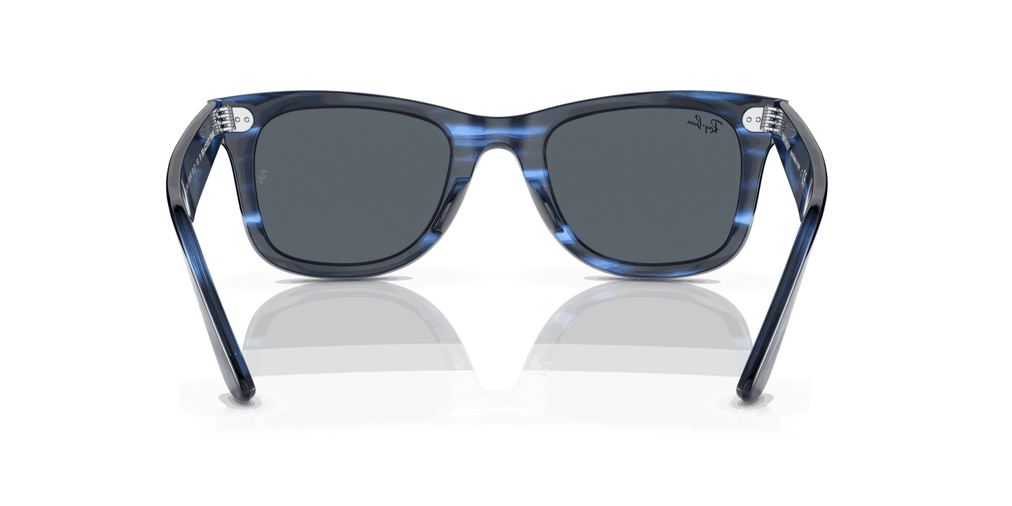[Blue Lenses, Polished Striped Blue Frame]