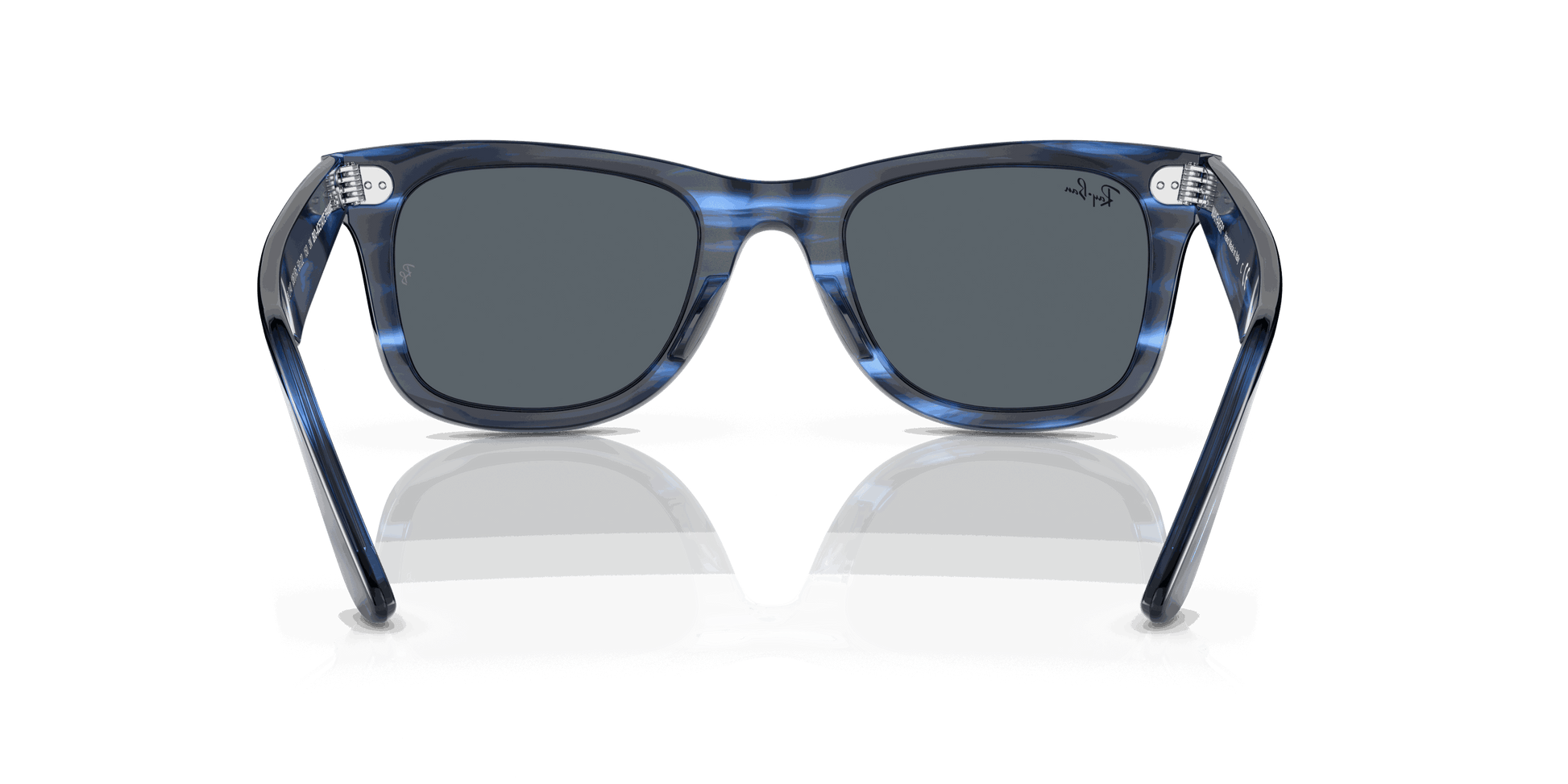 [Blue Lenses, Polished Striped Blue Frame]