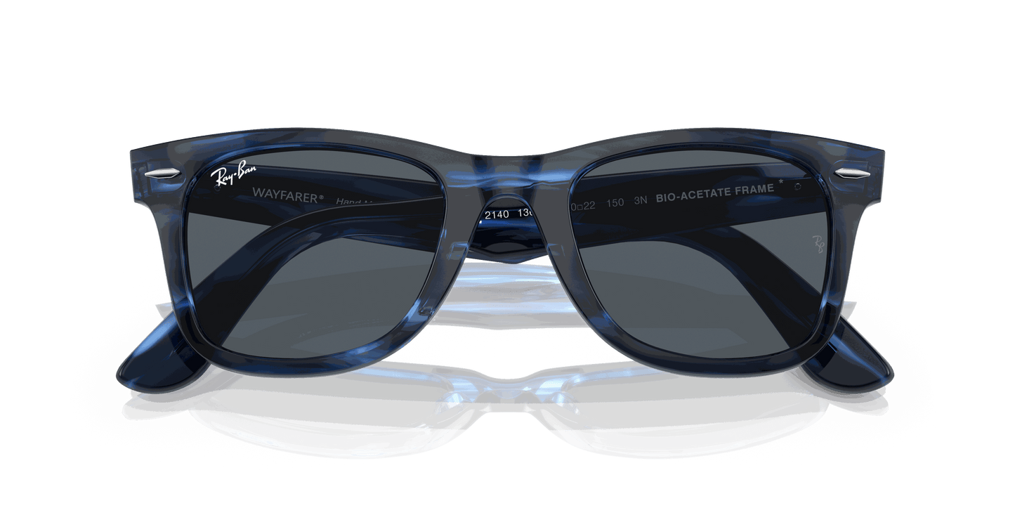 [Blue Lenses, Polished Striped Blue Frame]