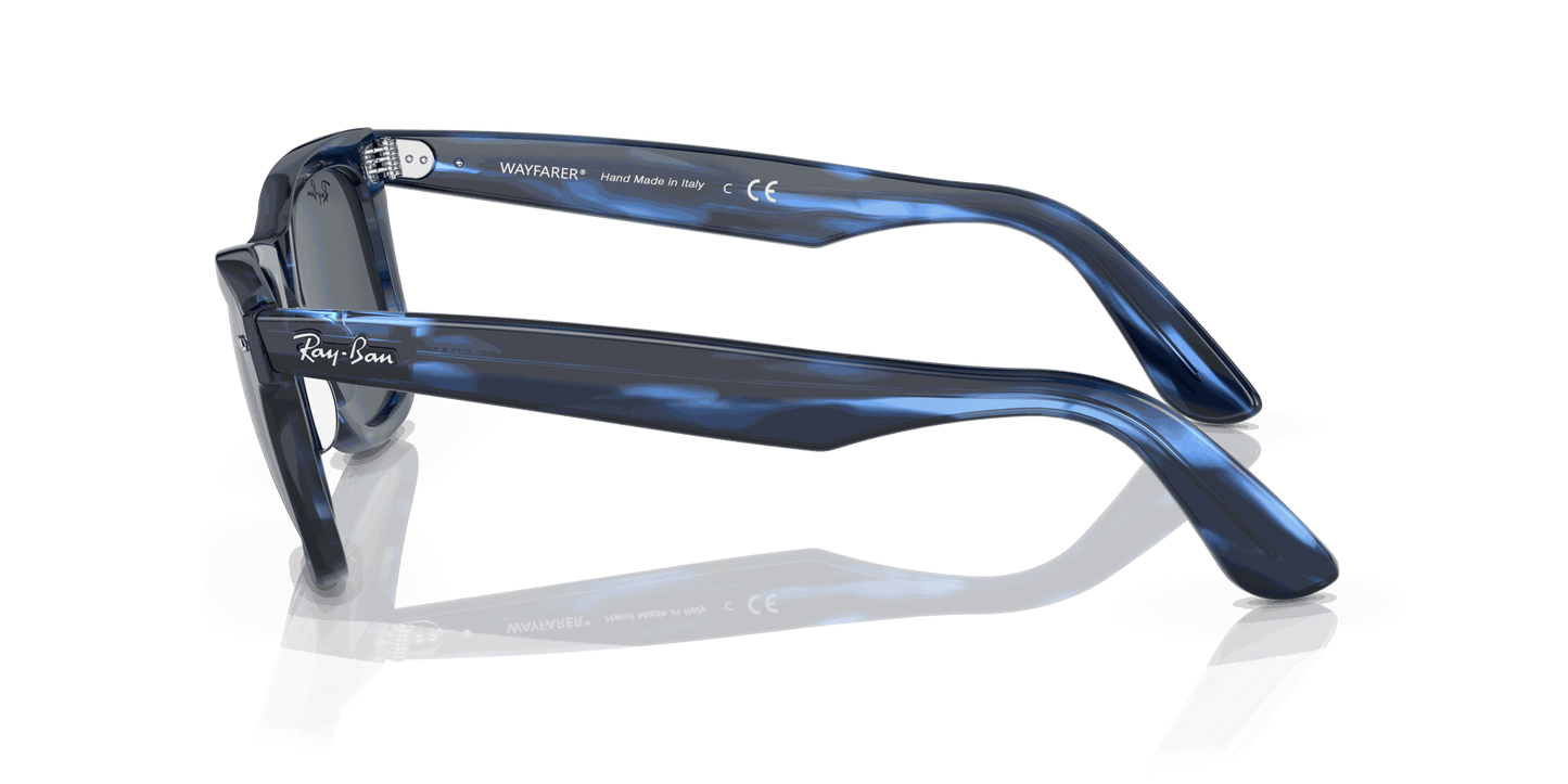 [Blue Lenses, Polished Striped Blue Frame]