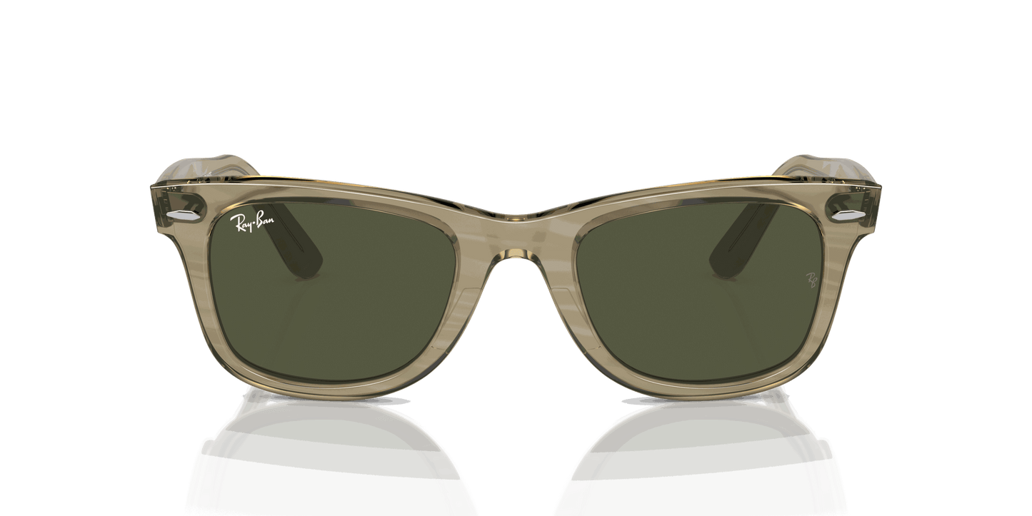 [Green Lenses, Polished Photo Striped Grey Frame]