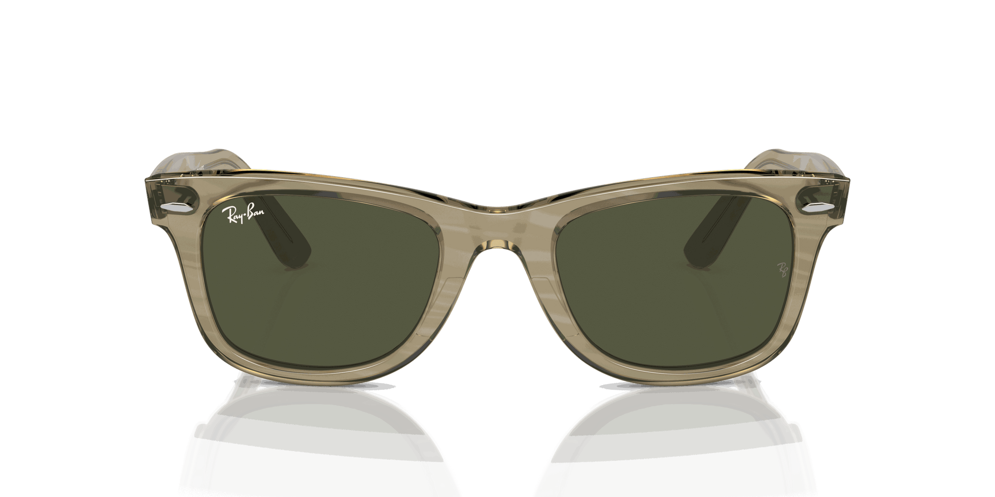 [Green Lenses, Polished Photo Striped Grey Frame]