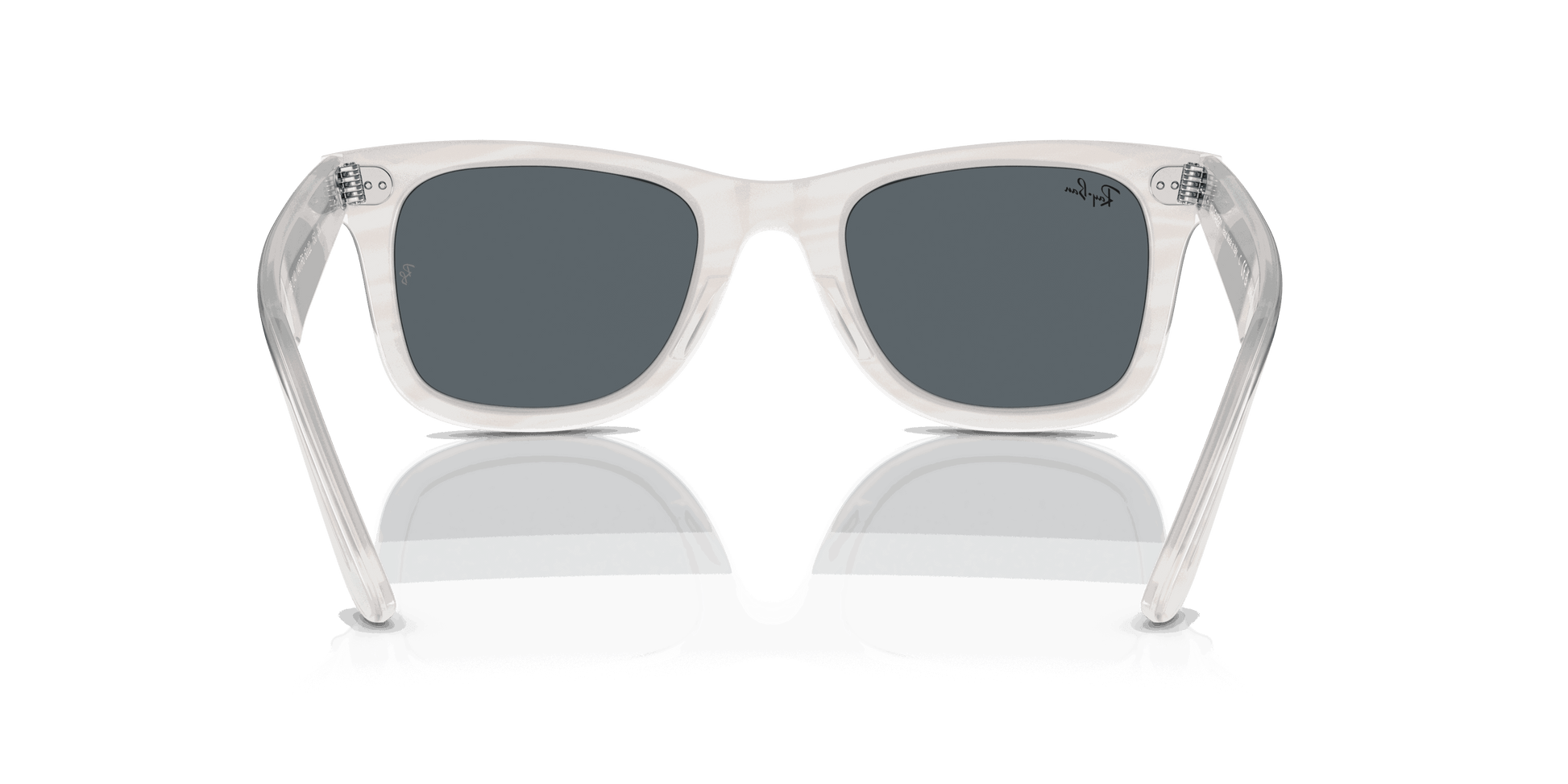 [Blue Lenses, Polished Photo Striped Light Blue Frame]