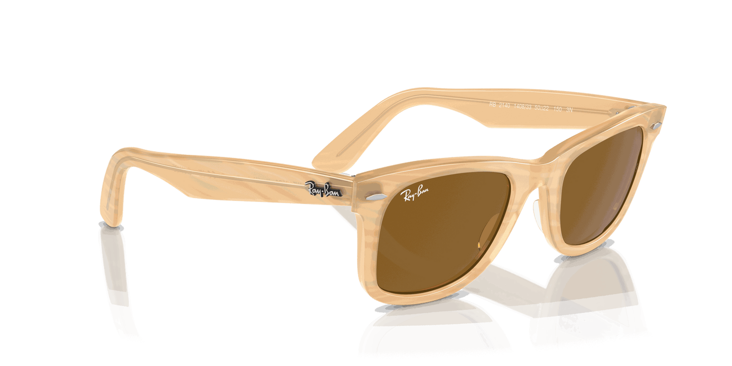 [Brown Lenses, Polished Photo Striped Brown Frame]