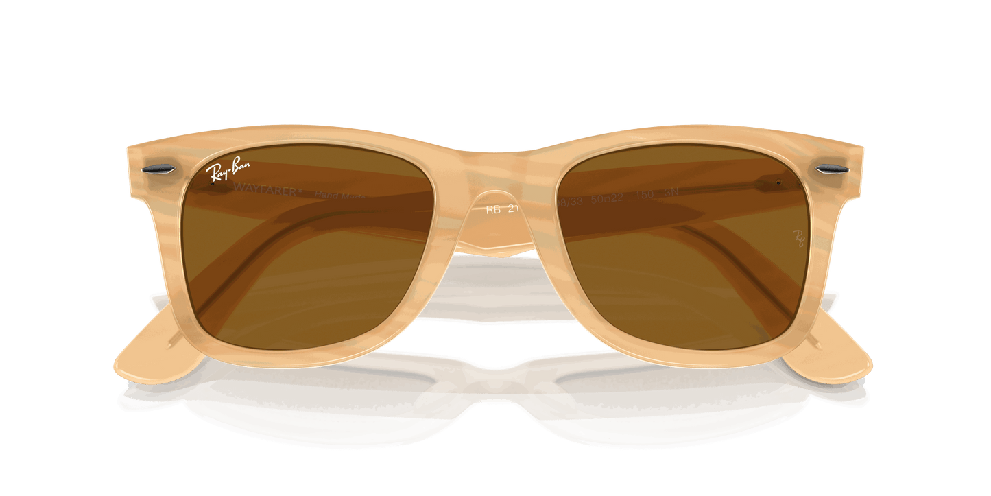 [Brown Lenses, Polished Photo Striped Brown Frame]