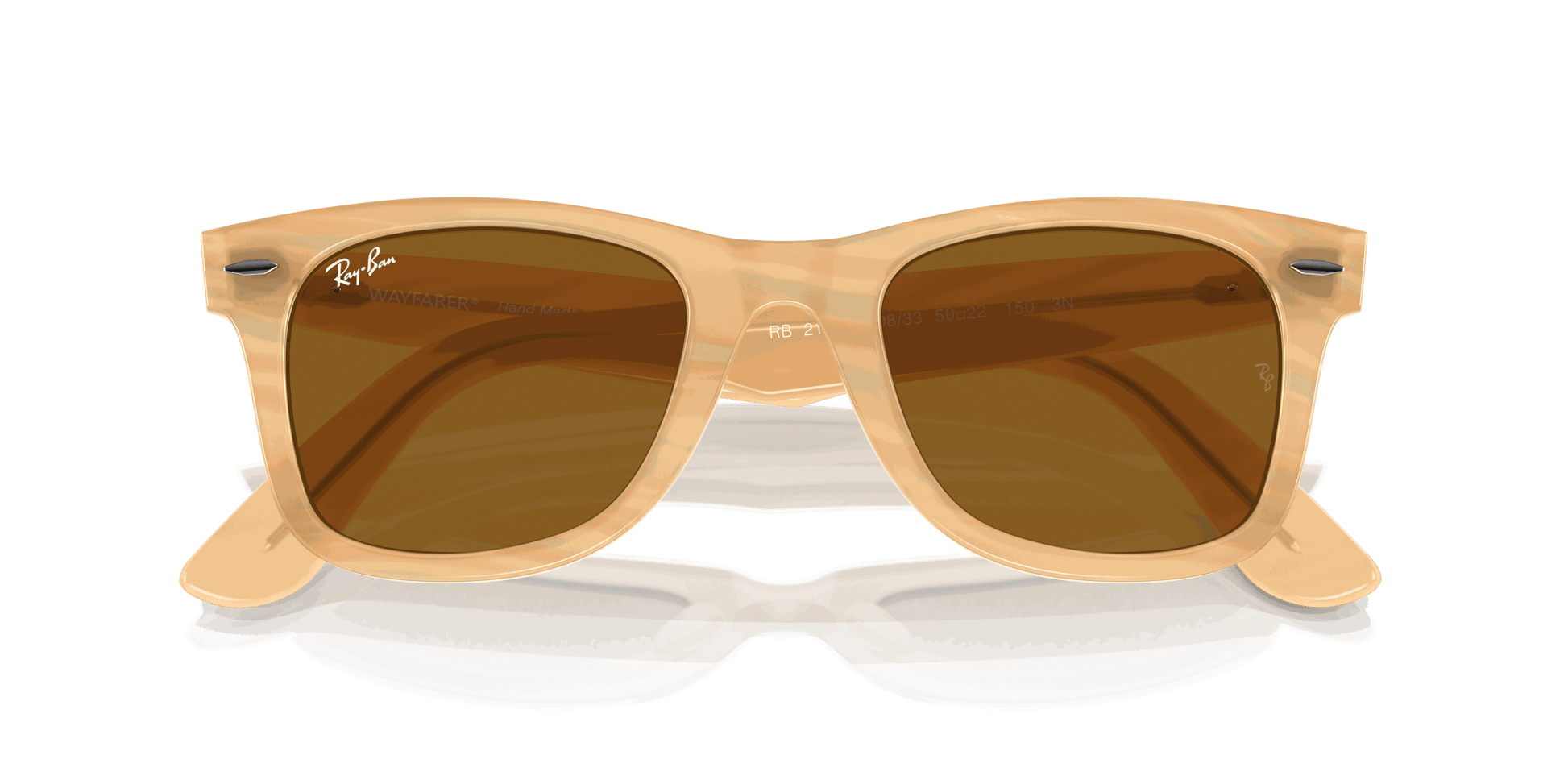 [Brown Lenses, Polished Photo Striped Brown Frame]