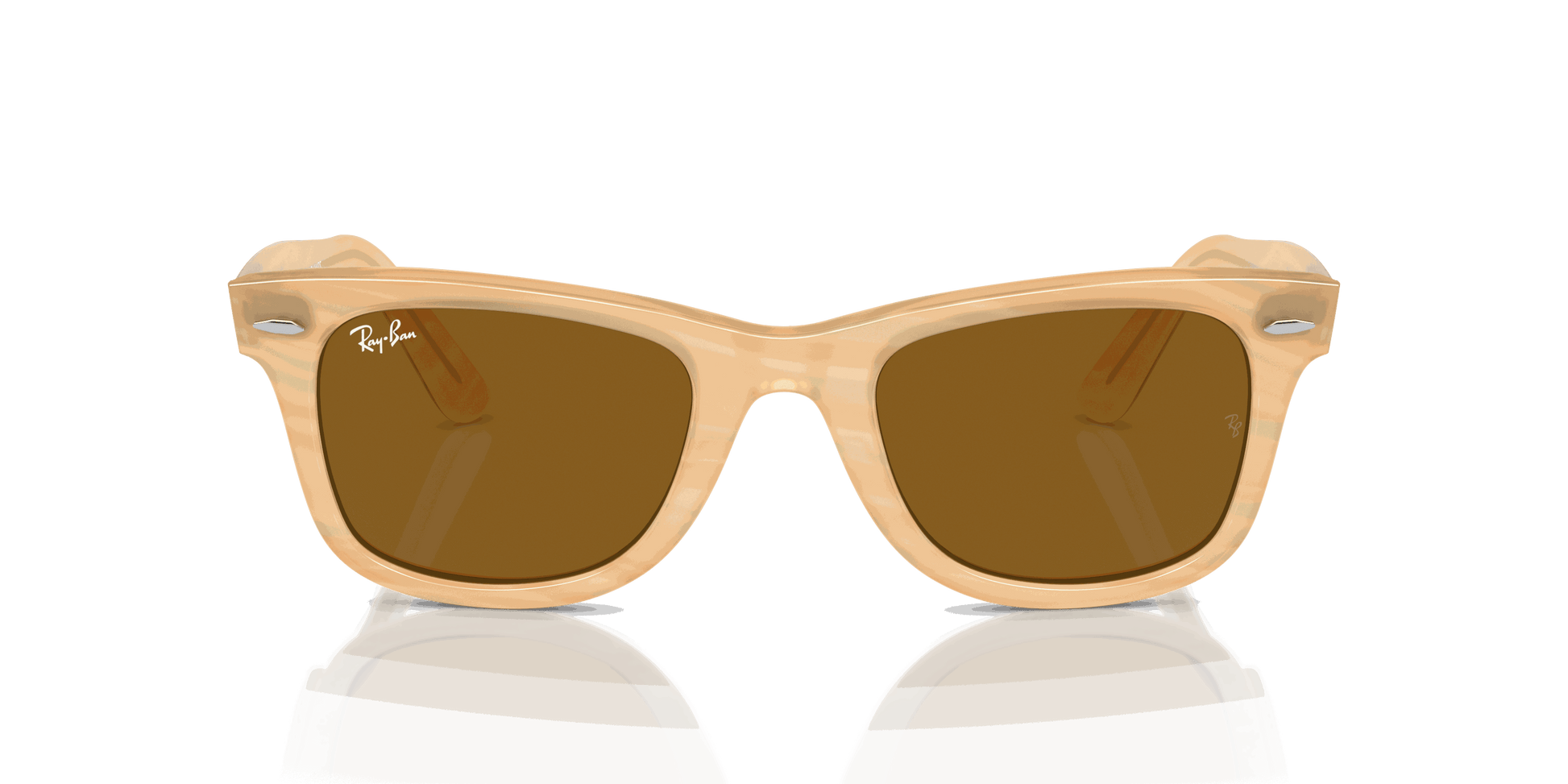 [Brown Lenses, Polished Photo Striped Brown Frame]