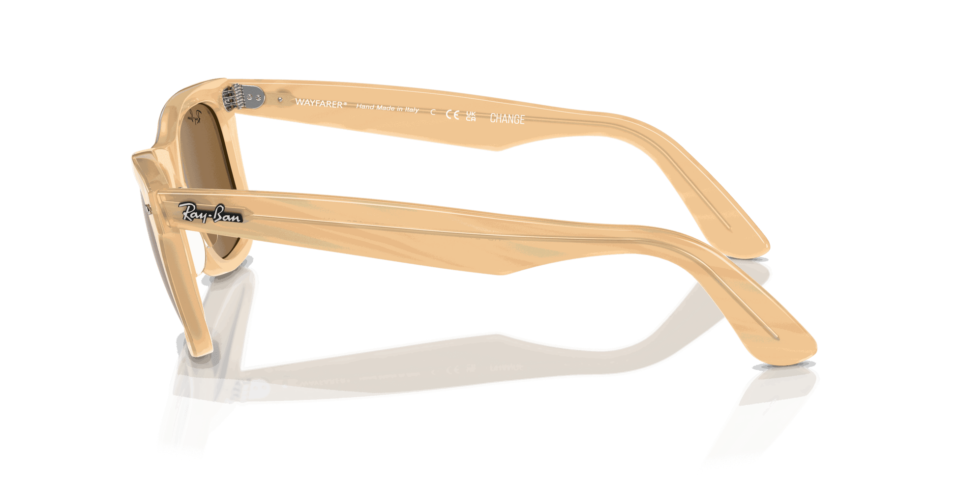 [Brown Lenses, Polished Photo Striped Brown Frame]