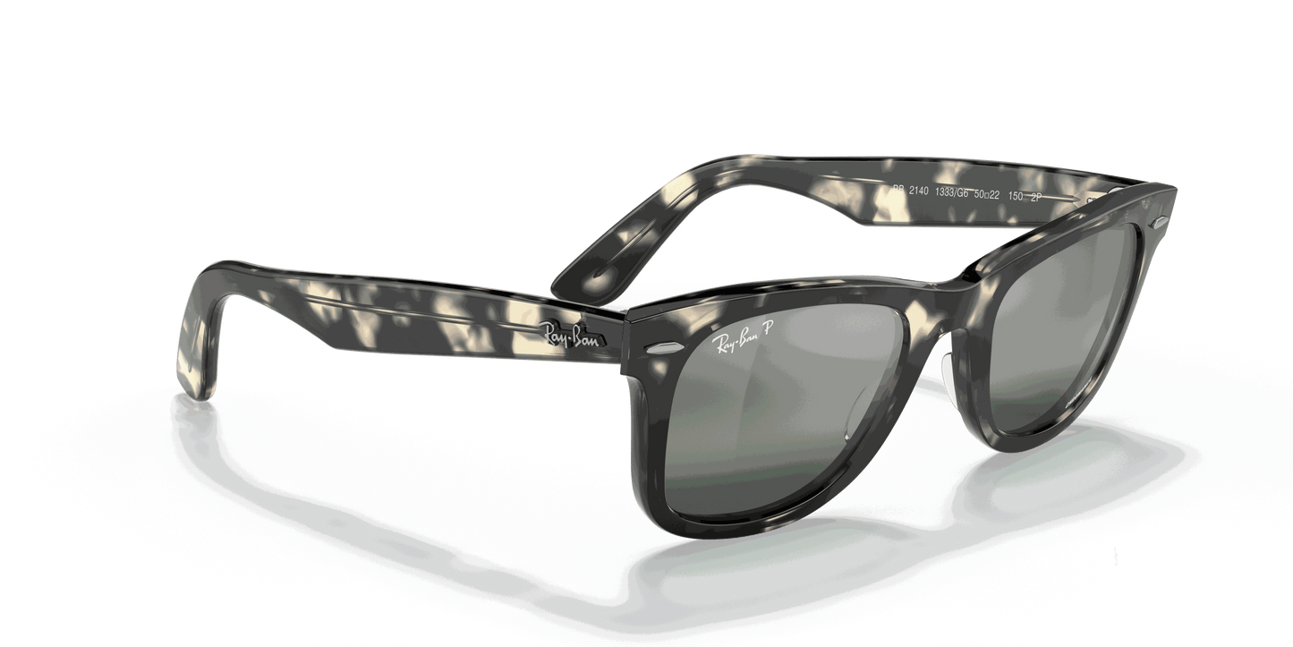 [Silver/Blue Lenses, Polished Grey Havana Frame]