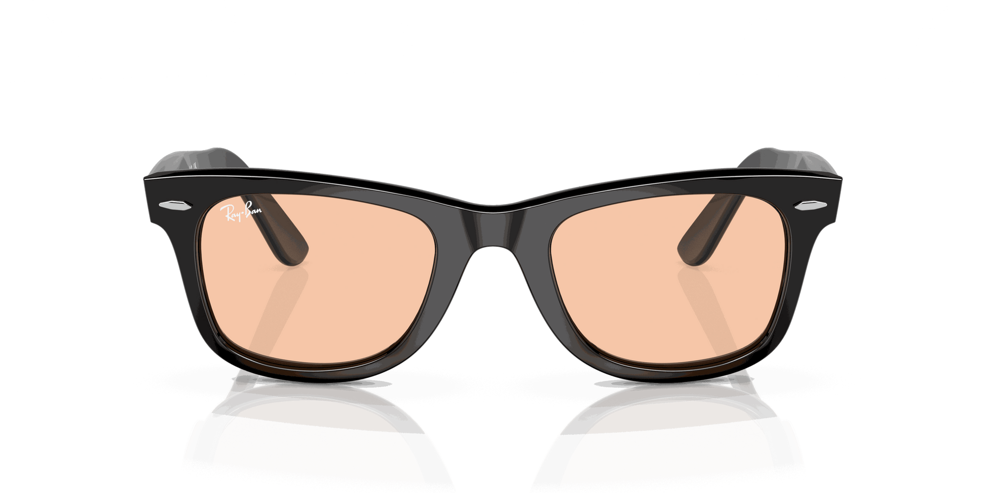 [Pink Lenses, Polished Black Frame]