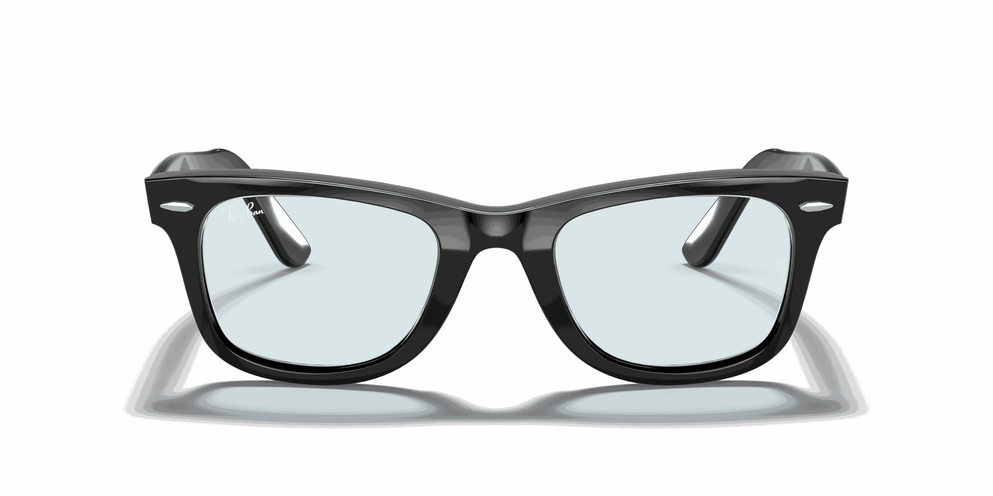 [Light Grey Lenses, Polished Black Frame]