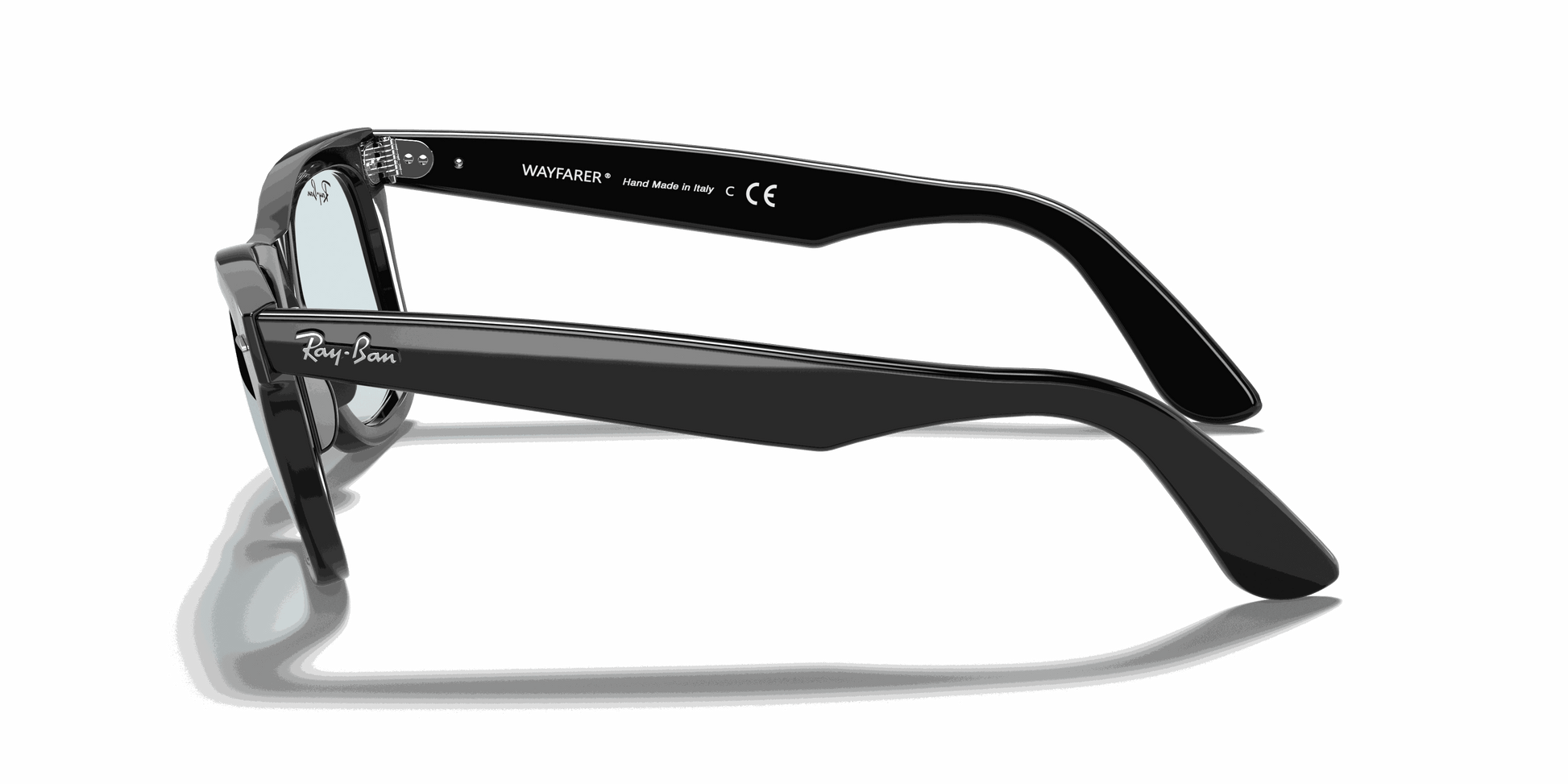 [Light Grey Lenses, Polished Black Frame]