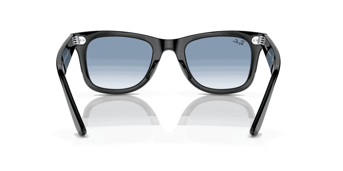 [Blue Lenses, Polished Black Frame]