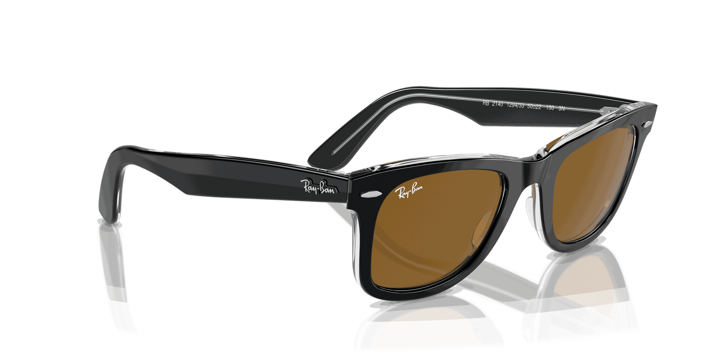 [Brown Lenses, Polished Black On Transparent Frame]
