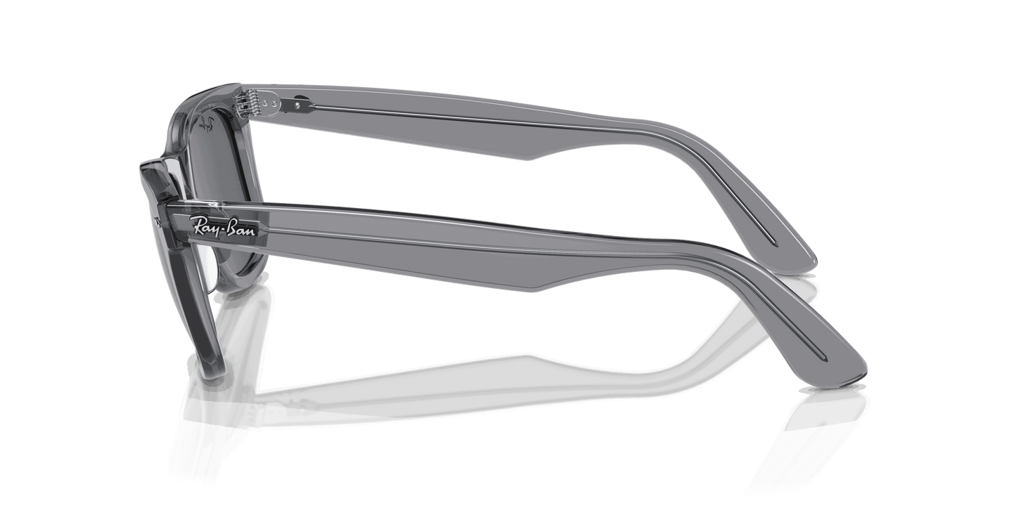 [Blue Lenses, Polished Transparent Grey Frame]