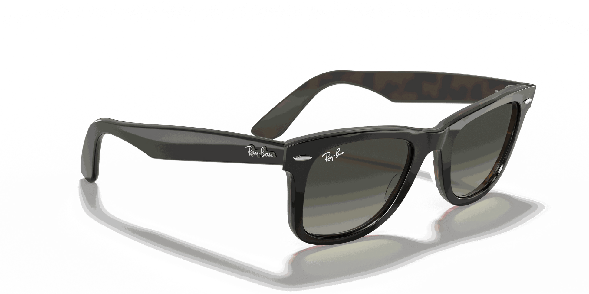 [Grey Gradient Lenses, Polished Grey On Havana Frame]