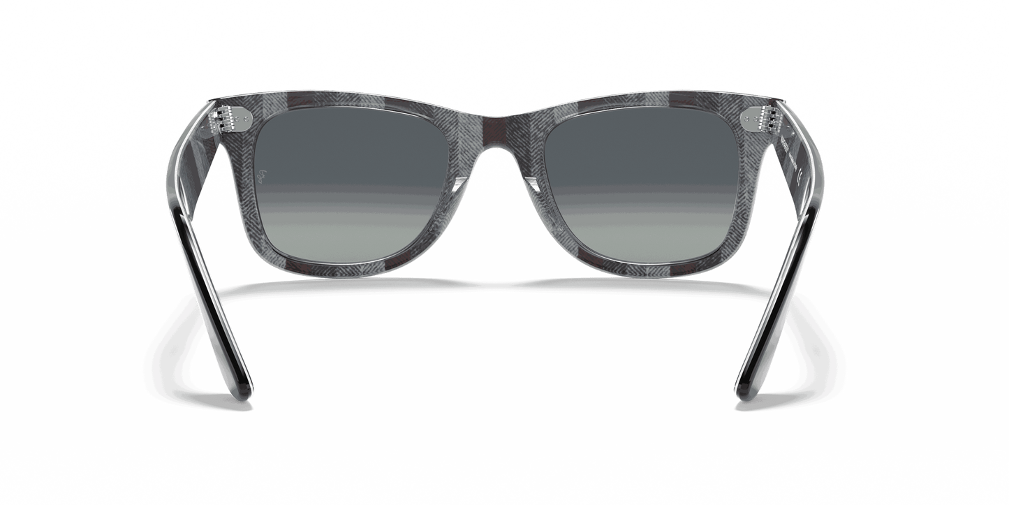 [Light Grey Gradient Blue Lenses, Polished Black Frame]