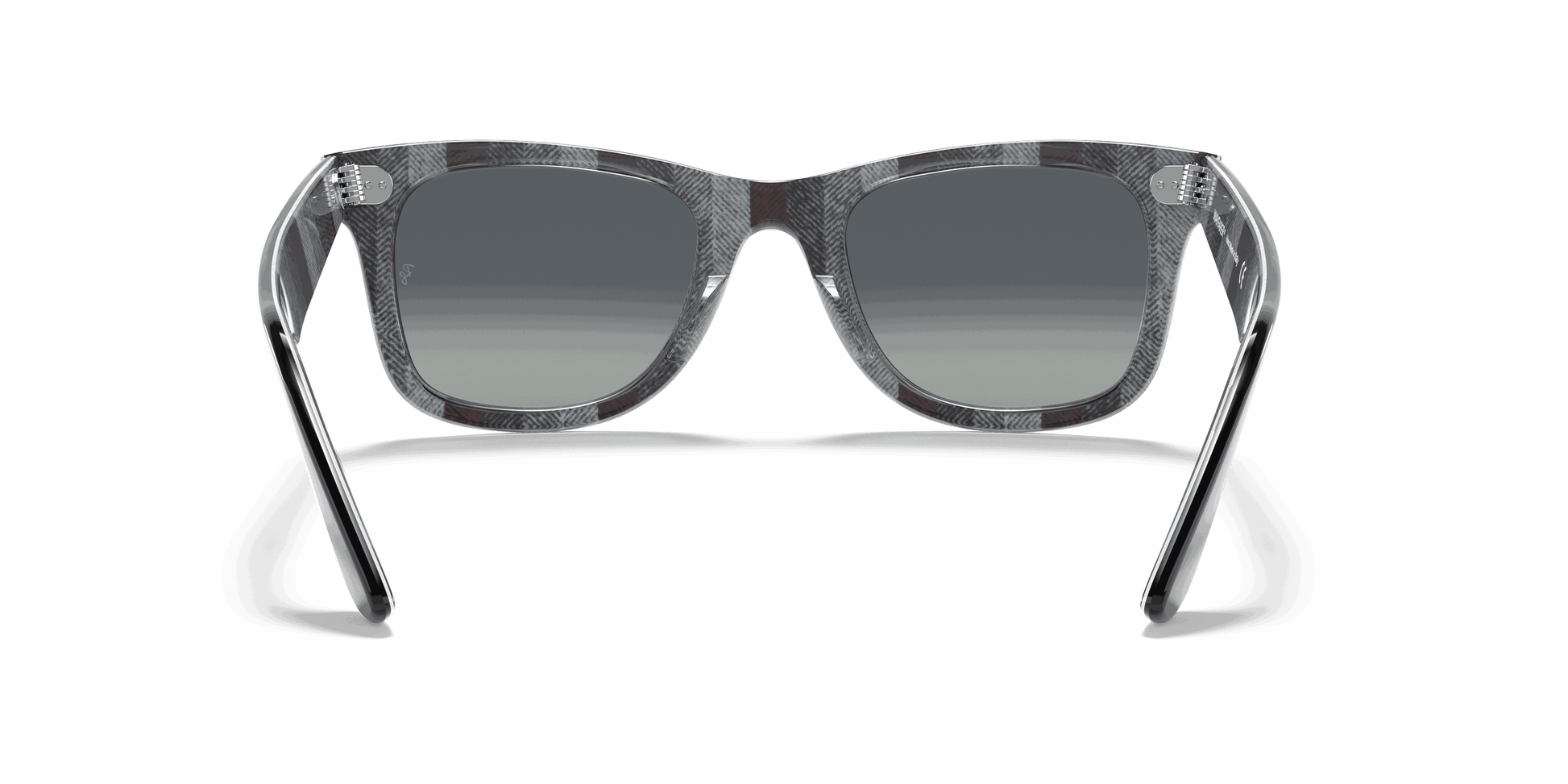 [Light Grey Gradient Blue Lenses, Polished Black Frame]