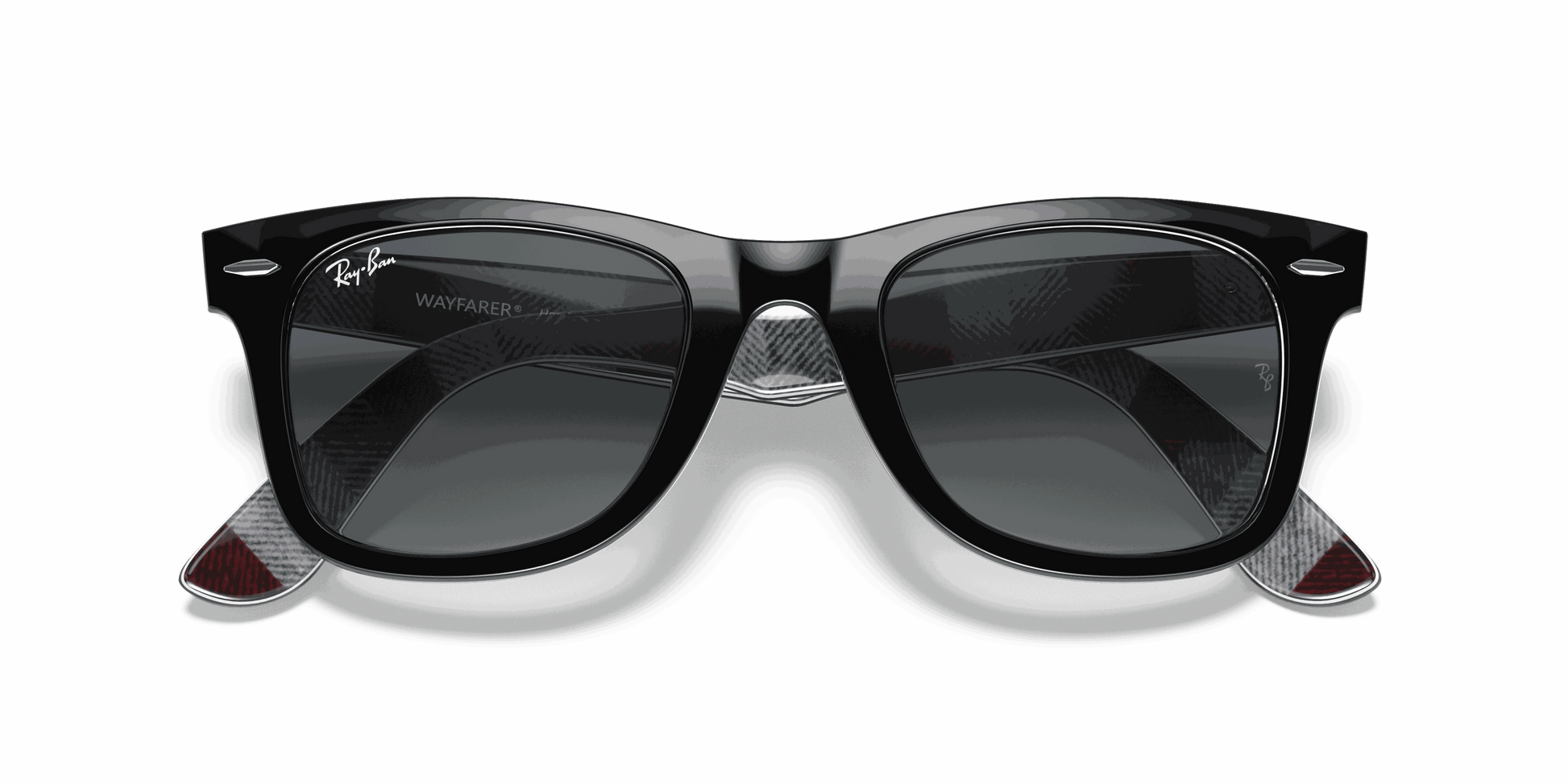 [Light Grey Gradient Blue Lenses, Polished Black Frame]