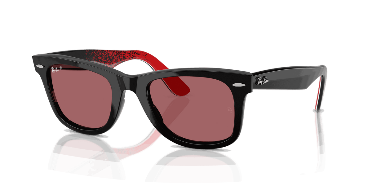 [Polar Purple Lenses, Polished Black Frame]