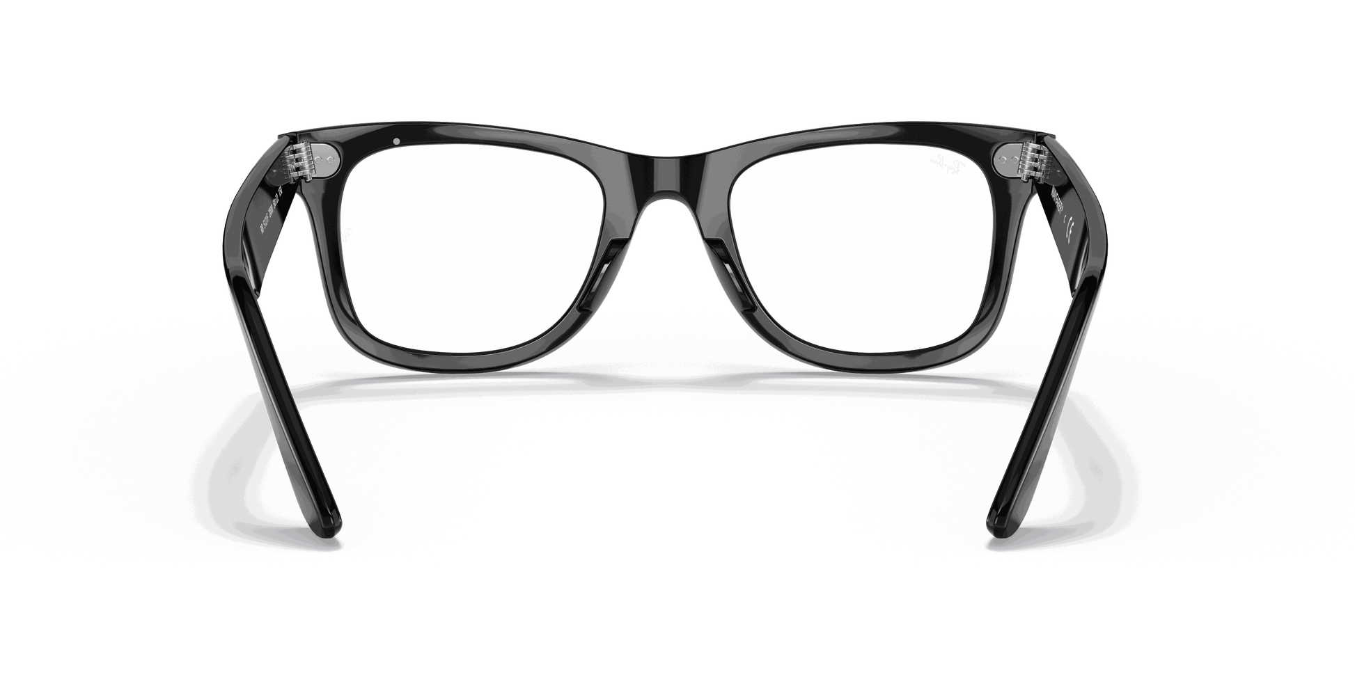 [Clear Lenses, Polished Black Frame]