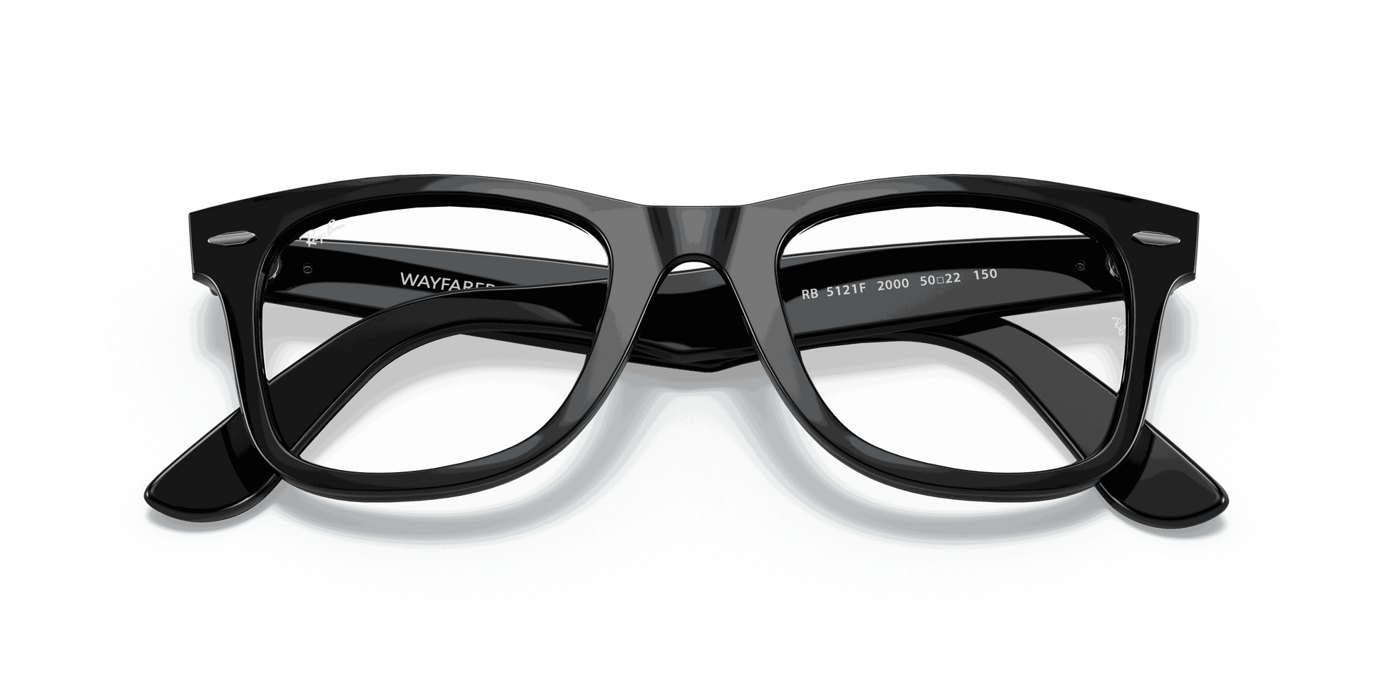 [Clear Lenses, Polished Black Frame]