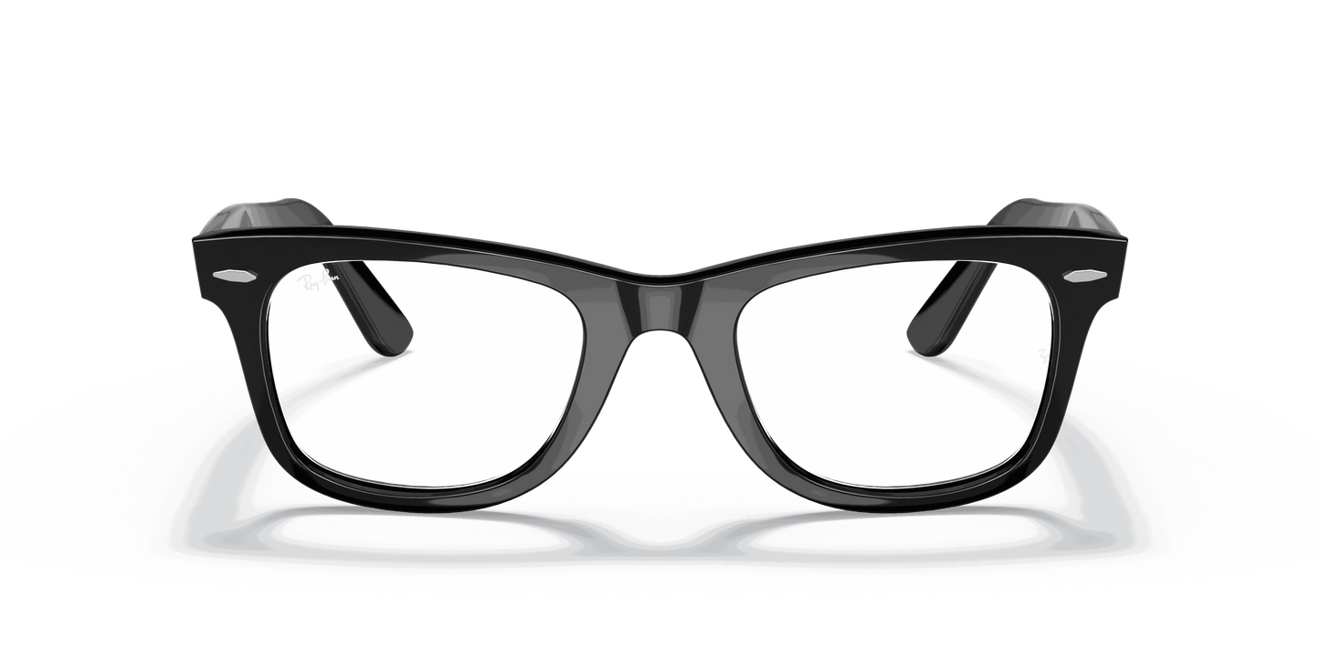 [Clear Lenses, Polished Black Frame]