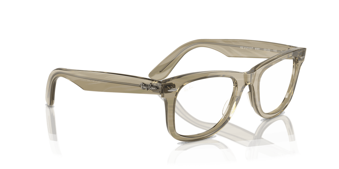 [Clear Lenses, Polished Photo Striped Grey Frame]