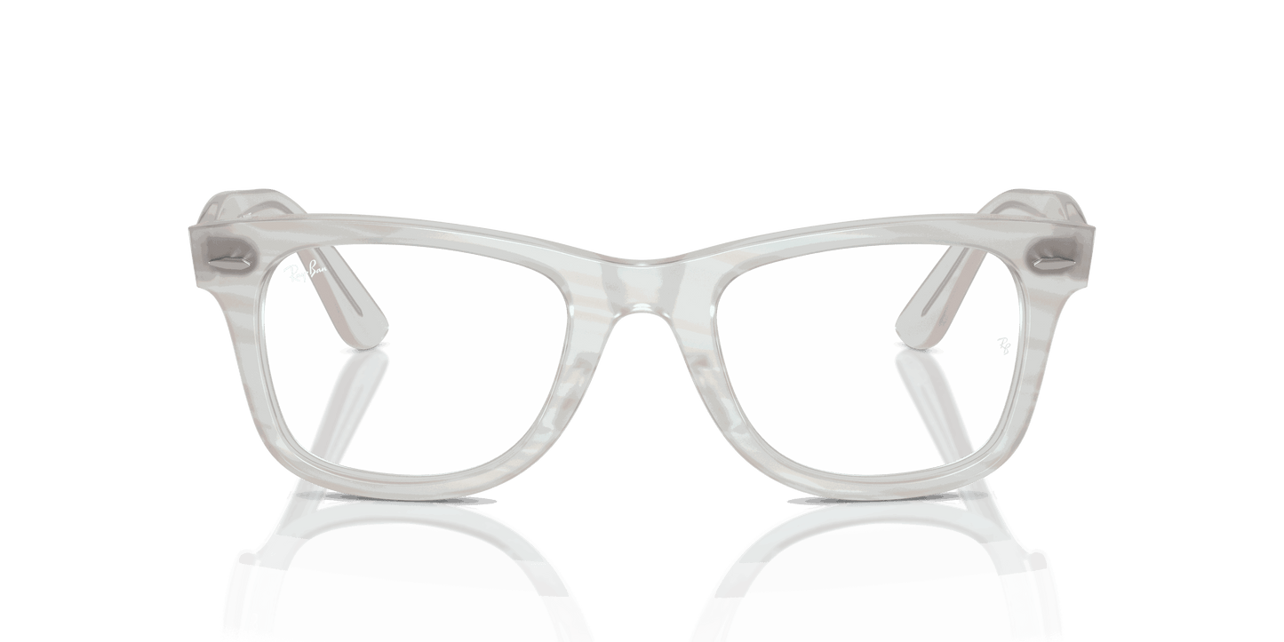 [Clear Lenses, Polished Photo Striped Light Blue Frame]