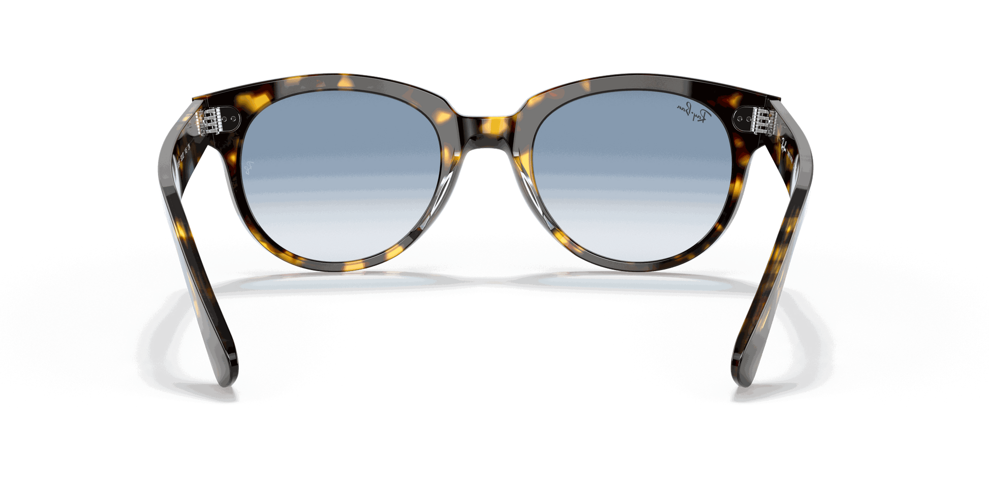 [Light Blue Gradient Lenses, Polished Yellow Havana Frame]