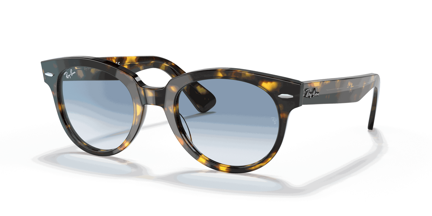 [Light Blue Gradient Lenses, Polished Yellow Havana Frame]