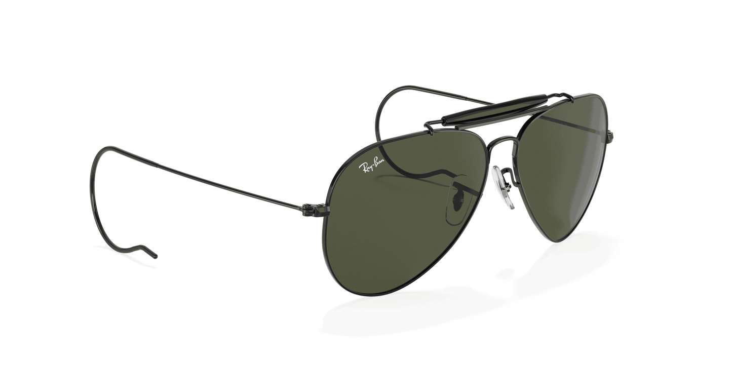 [G-15 Green Lenses, Polished Black Frame]